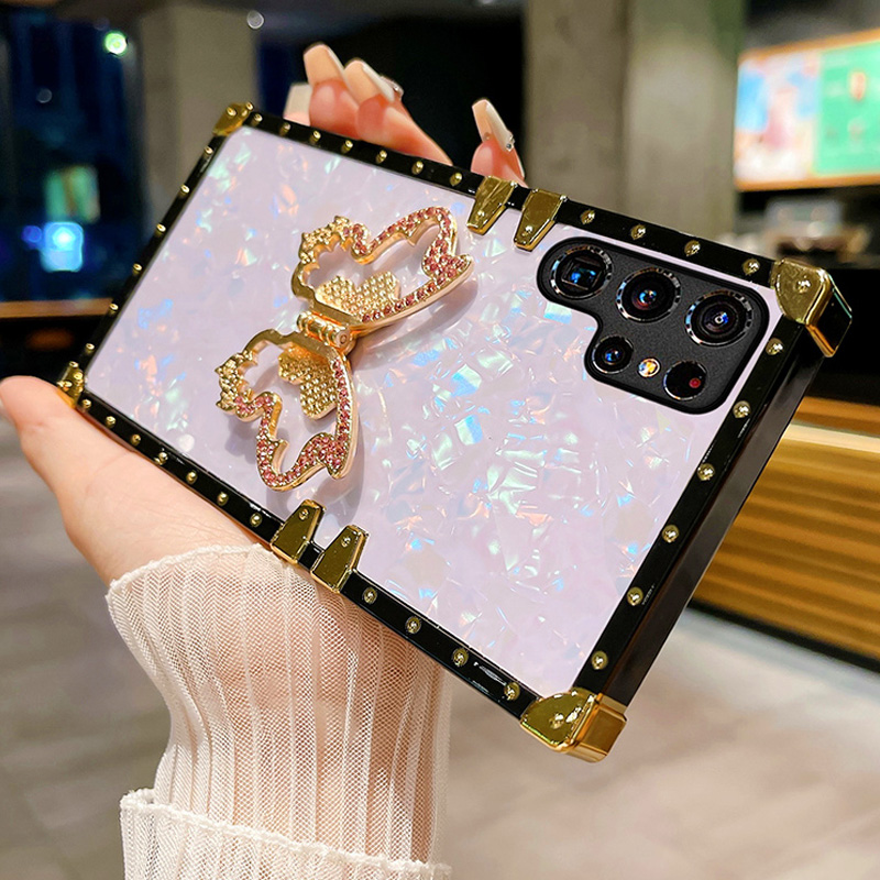 Glitter Butterfly Case For Samsung Galaxy S23 S22 Ultra S21FE S20FE A54 A53 A33 A13 A51 A52S A32 A71 S10 Shockproof Soft Cover_voghion.com