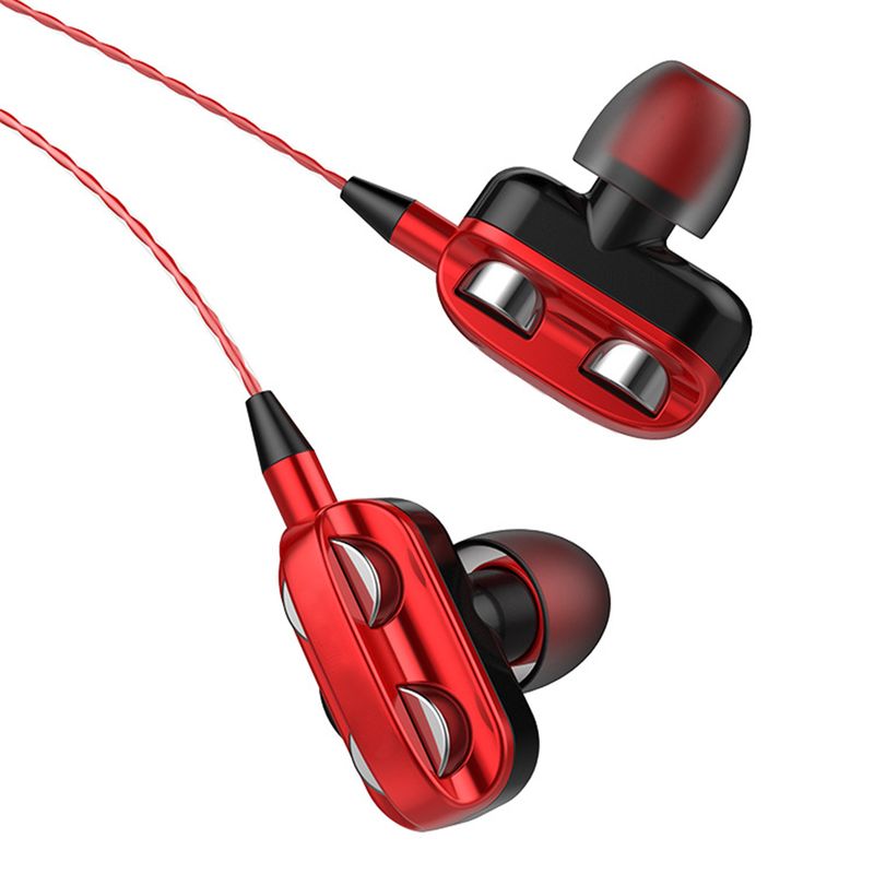 A4 Klarer Klang Ergonomisches Design Dual Moving Coil In-Ear-Sportkopfhörer mit Kabel_voghion.com