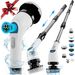 Electric Spin Scrubber,Cordless Cleaning Brush, Extendable Handle, 7 Replaceable Heads,White_voghion.com
