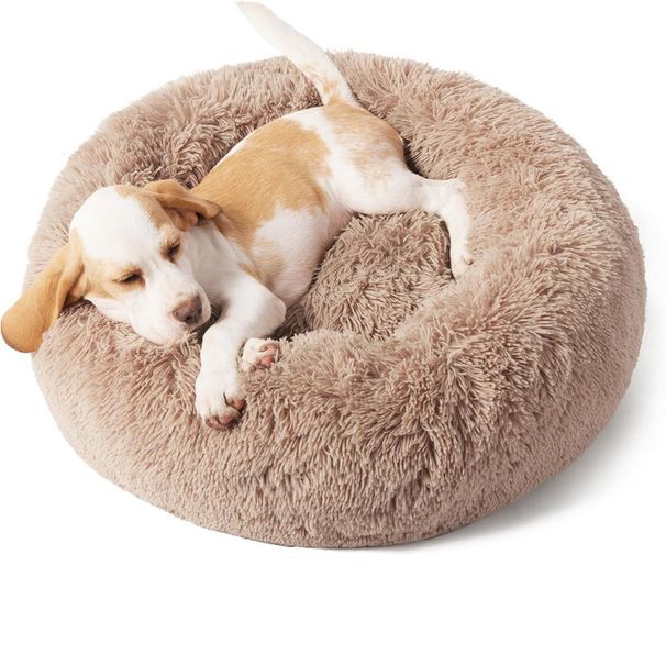Tapis rond en peluche pour chien et chat, chapeau de sommeil profond_voghion.com