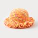 Hand-Knitted Ribbon-Trimmed Bucket Hat With Gradient Dye, Ruffled Brim, And Breathable Design For Women And Men Fisherman Hat_voghion.com