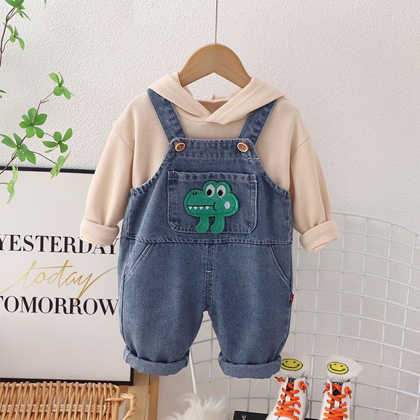 Mutter & Kinder Kinderkleidung Jungen Kapuzenpullover Zweiteiliger Anzug Kinder Frühling und Herbst Overall Anzug_voghion.com