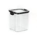 Barattolo di plastica trasparente per alimenti, quadrato, spesso, con coperchio, per cereali e cereali_voghion.com