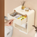 Scatola da parete per WC da bagno, senza foratura, colore crema, porta fazzoletti di lusso, organizer per riporre oggetti in casa_voghion.com