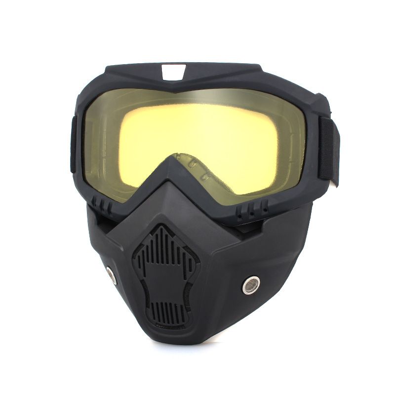 Okulary przeciwsłoneczne na rower Okulary motocrossowe Wiatroszczelne maski rowerowe Pełna twarz Ochronna ochrona przed promieniowaniem UV do kasku narciarskiego Gogle_voghion.com