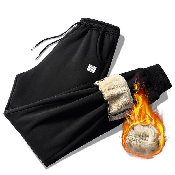 Men's Clothing Men's Fleece-Lined Winter Pants - Cozy & Warm Casual Trousers With Soft Inner Flannel (Available In Black, Navy, Gray, Army Green)_voghion.com