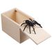 ToysMall Wooden Prank Box Spoof Trick Toy Wood Simulation Spider Scare Box For Parties_voghion.com