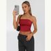 Women's Strapless Tube Top Summer Sleeveless Crop Top For Women Sexy Bodycon Tank Top Cute Casual Wear_voghion.com