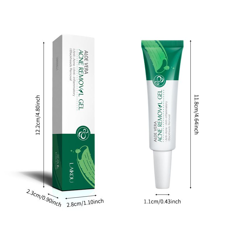 Trattamenti e maschere Crema anti-acne all'aloe vera 20 g Prodotti idratanti per la cura della pelle Confezione in inglese_voghion.com