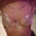 hot fashion accessories women's multi-layer rhinestone chest chain sexy bikini body chain chain_voghion.com