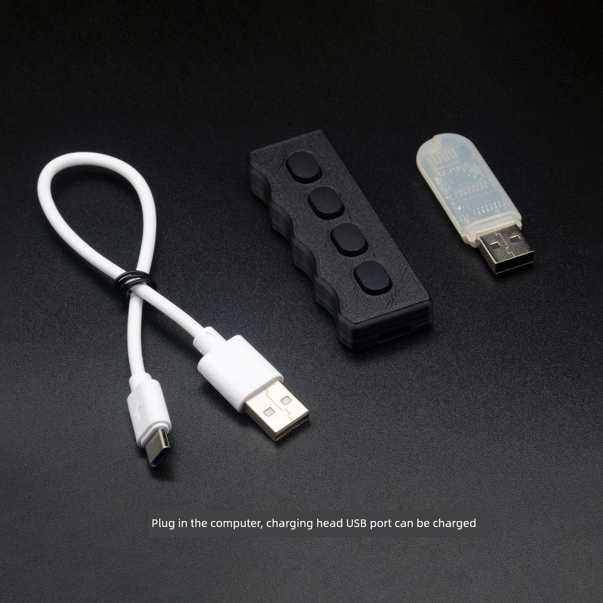 Registrazione silenziosa 5 tasti Mini tastiera USB in silicone nero in plastica silenziosa con scorciatoia personalizzata_voghion.com