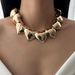 Ketting Dames Gouden Ketting Hanger Ketting Goud Modieus Persoonlijkheid Trendy Ketting Ins Eenvoudige Hart Licht Luxe Kleurblok Ketting_voghion.com