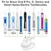 Compatible With Oral B Electric Toothbrush USB Replacement Waterproof Charger Base, Inductive Charging Stand And Brush Heads Holder For Travel & Home_voghion.com