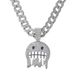 Unisex Personalized Ice Face Emoji Expression Pendant Hip Hop Cuban Chain Niche Full Diamond Expression Jewelry Necklace_voghion.com