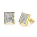 Full Dia Hip-hop Men's Zircon Micro Inlaid Cross Thread Earrings Popular Jewelry_voghion.com