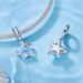 Ciondolo a forma di stella marina fantasy in argento sterling, BSC1119_voghion.com