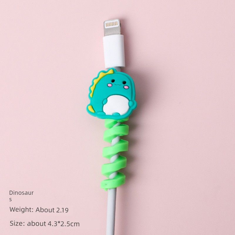 Custodia protettiva per cavo USB in silicone di qualità imbattibile, a forma di cartone animato._voghion.com