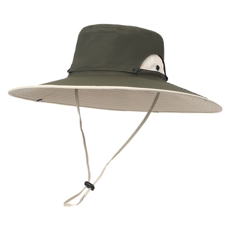 Detachable Top Mesh Fisherman Hat - UPF 50+ Sun Protection For Men & Women - Western Style With Foldable Brim​_voghion.com