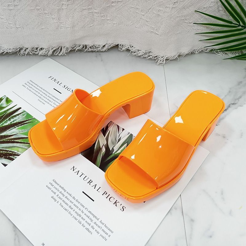 G Family Chanclas Zapatos de tacón alto Mujer Europea Americana de gran nombre sandalias y zapatillas informales para mujer transfronterizas_voghion.com