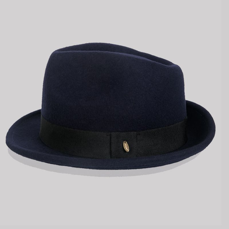 High-end Wool Top Hat Middle-aged And Elderly Vintage British Style Felt Hat Autumn And Winter Black Wool Jazz Top Hat Selected As Christmas Gifts

_voghion.com