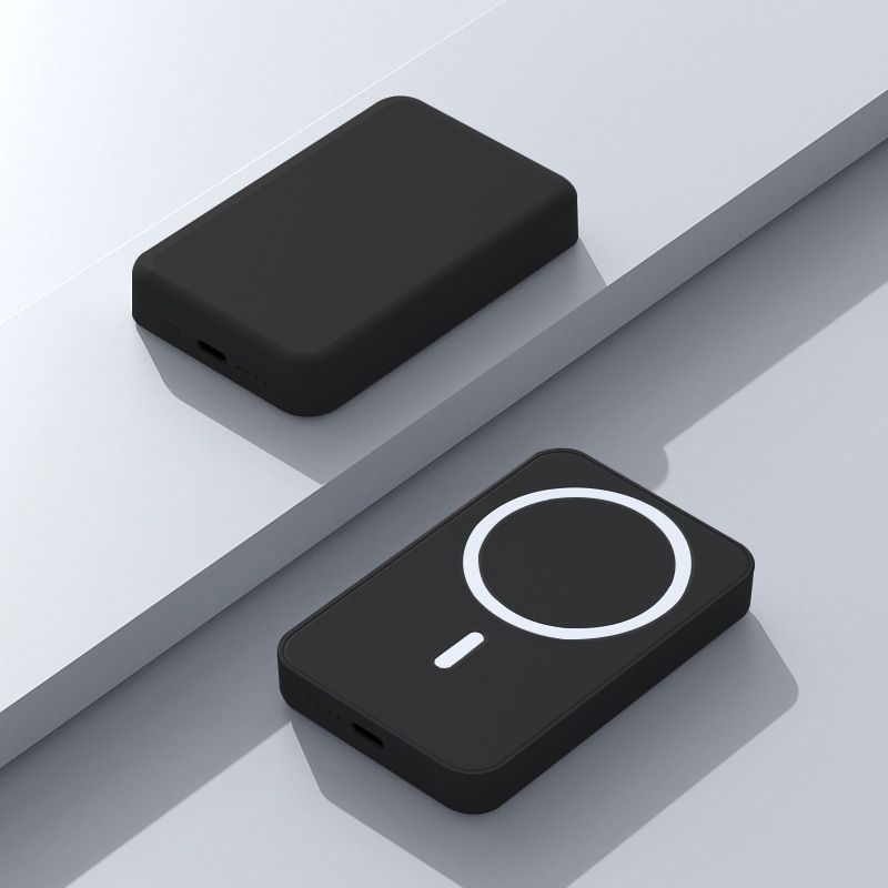 Power Bank magnetico wireless da 10000 mAh con Magsafe - Caricabatterie portatile ultra sottile, ricarica rapida da 12 W, opzione cavo integrato_voghion.com