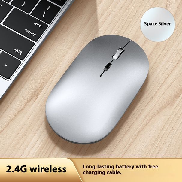 Wireless Silent Mouse – Bluetooth & 2.4G Dual Mode, 1600DPI, 4-Way Scroll, Rechargeable Ergonomic Mouse For Laptop/Office_voghion.com