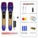 2000mAh UHF Dual Handheld Mic Rechargeable Wireless Microphone Set With Rechargeable Receiver For Karaoke Wedding Party_voghion.com