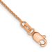14K Rose Gold 1.0mm Spiga Chain Anklet_voghion.com