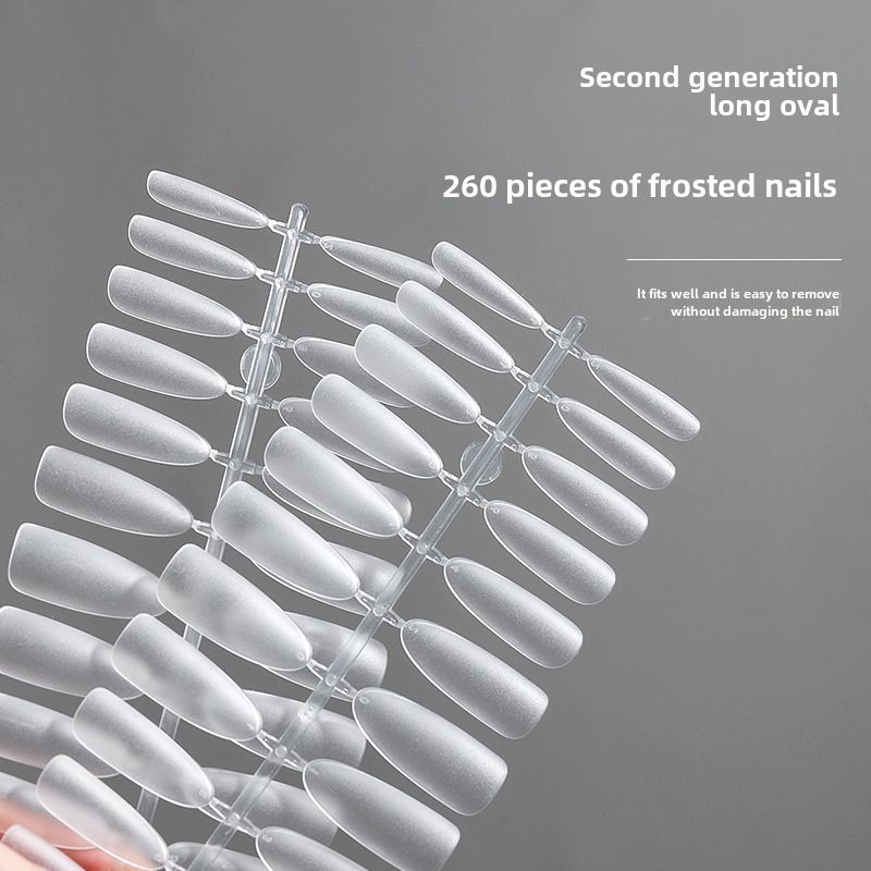 Xiaoying Nail Art - Second Generation Long Oval Traceless Non-engraved Frosted Nail_voghion.com