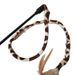 Leopard Print Short Rod Pet With Feather Interactive Toy Cat Teaser Wand Stable_voghion.com