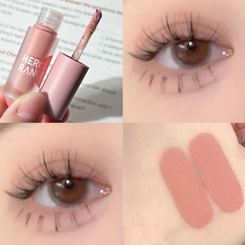 Waterproof 4 Colors Brown Liquid Eyeshadow Stick Contour Blush Pigment Matte Natural Cheek Milk Coffee Sha_voghion.com