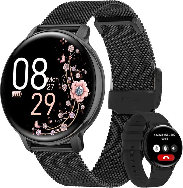 2025 NFC met HD-oproepfunctie, meer dan 120 sportmodi Android iOS, cadeau voor vrouwen, hartslag en bloeddruk_voghion.com