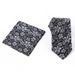 High-end Silk Yarn-dyed Tie Square Scarf Cufflink Set, Casual Red-colored Woven Wedding Tie Set_voghion.com