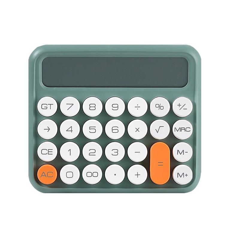 1 Pcs Small Square Calculator Personalized Large LCD Solar Office Calculator_voghion.com