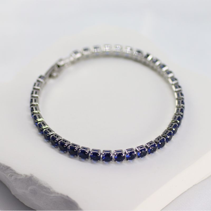 Hip-Hop 4.0 Zircon For Men And Women Simple Fashion Tennis Bracelet_voghion.com