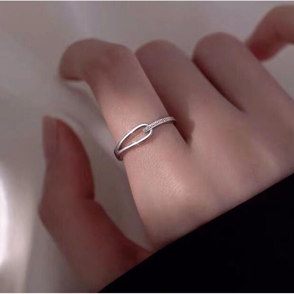 925 Sterling Silver Rupert's Tears Ring For Women, Ins Korean Version, Light Luxury, Simple Niche Design, High-end Feel,_voghion.com