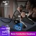 2024 Auricolari Bluetooth 5.2 wireless Cuffie a conduzione ossea Cuffie aperte Cuffie con archetto da collo Auricolari non auricolari Stereo HD Anti-sudore Impermeabili_voghion.com