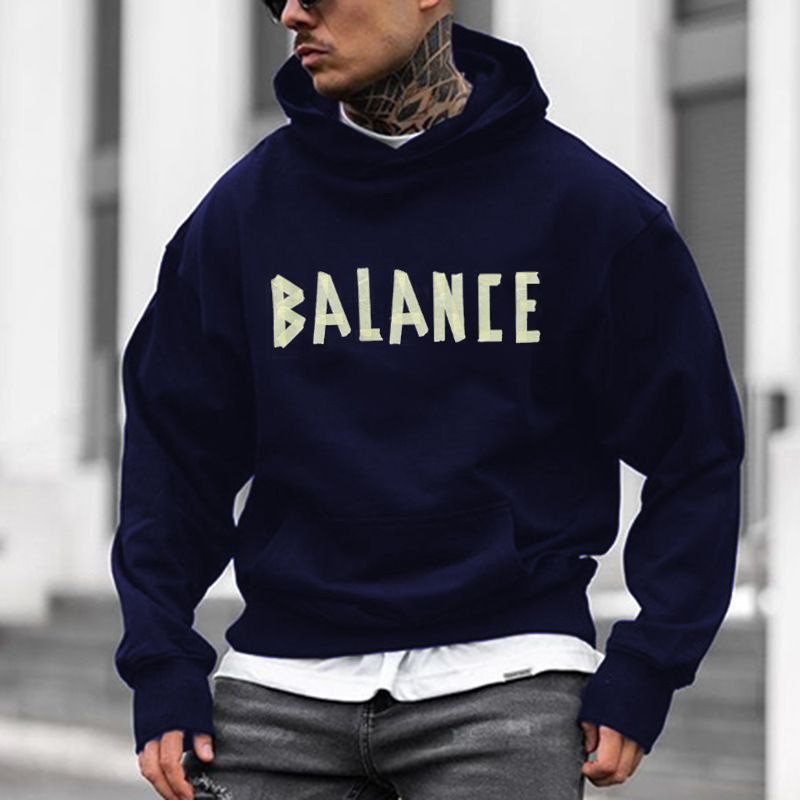 Herrenbekleidung 24 Jahre Außenhandel Herbst und Winter Herren Kapuzenmode Englische Buchstaben gedruckt Lose Große Größe Sweatshirt_voghion.com