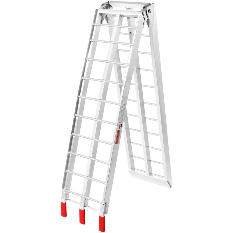 VEVOR Motorcycle Ramps, 750lbs Folding Loading Ramps For Pickup Trucks Bed, Trailers Ramp With Load Straps For Motorcycle, Dirt Bike, UTV, Lawn Mower, Truck, Snowblower, Cargo Trailer, 89"L X 12"W,1Pc_voghion.com