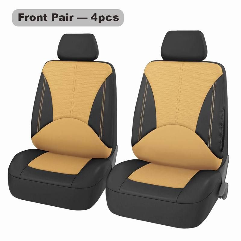 Housse de coussin de siège de voiture générale en cuir PU 9 pièces pour quatre saisons_voghion.com