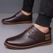 Spring And Autumn Formal Leather For Men 46 Korean Style Casual Cowhide Sole Men's 47 Business Extra Large Shoes Size 48_voghion.com