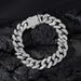 Bracciale cubano Hip Hop da 13 mm con chiusura a molla, in lega, con diamanti, stile spesso, unisex_voghion.com