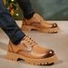 WalkPrime 2025 Large Toe British Style Autumn Breathable Casual Thick-Soled Business Martin Korean Trend Height-Increasing Men's_voghion.com