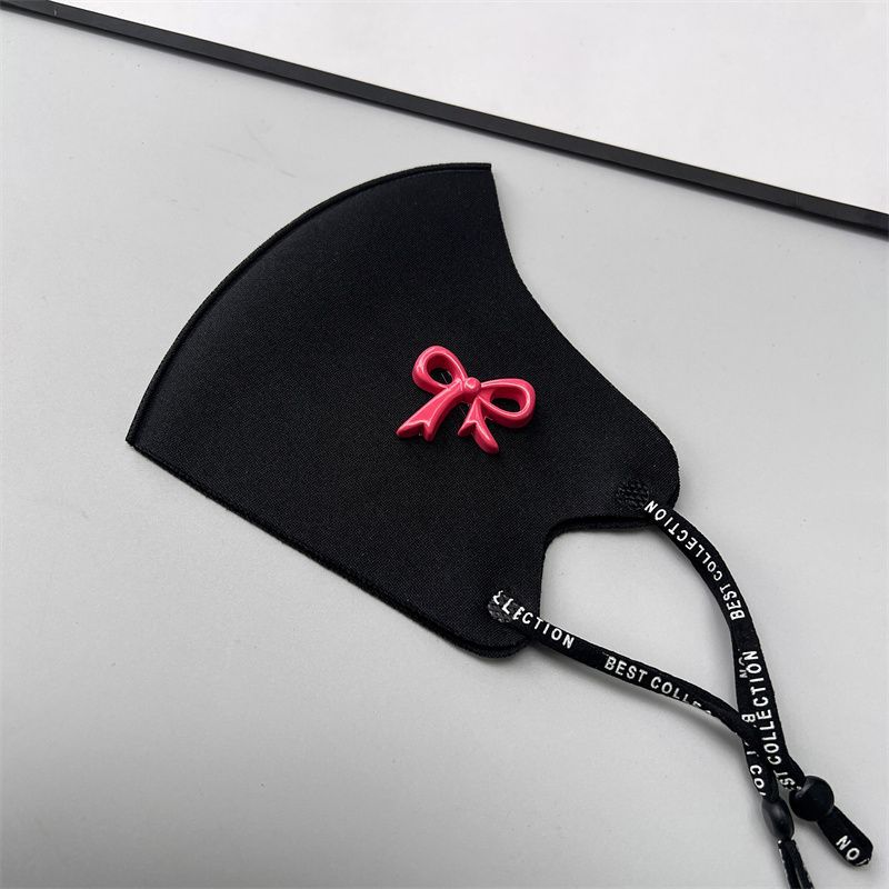 Autumn And Winter Fashion Personalized Retro Bow Clothing Mask Daily Windproof Adjustable Mask_voghion.com