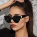 Fashion Pearl Designer Sunglasses High Quality Brand Sun Glasses Cat'S Eye Frame Women Eyewear 4 Color_voghion.com