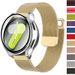Milanesisk rem+glasfodral för Samsung Galaxy Watch 7 6 5 4 40 mm 44 mm magnetiskt bandarmband i rostfritt stål för Galaxy Watch 7_voghion.com