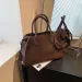 Borsa a mano retrò di grande capacità, nuovo stile, in pelle scamosciata leggera, alla moda francese, a tracolla singola, da donna, stile da strada_voghion.com