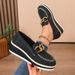 SHLIANG damskie płaskie mokasyny na platformie eleganckie skórzane buty damskie wsuwane mokasyny damskie buty codzienne X0077_voghion.com