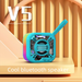 2025 New Portable Wireless Bluetooth Transparent Colorful Light Mecha TWS Card Slot Mini Speaker_voghion.com