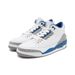 Scarpe da basket basse AJs 3 retro "White and True Blue" Wizards CT8532-148 Bianco Blu_voghion.com